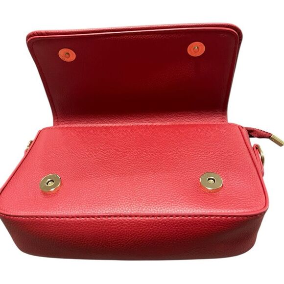 THE MINI BAG Cherry Red Shoulder Crossbody Bag - Picture 7 of 11